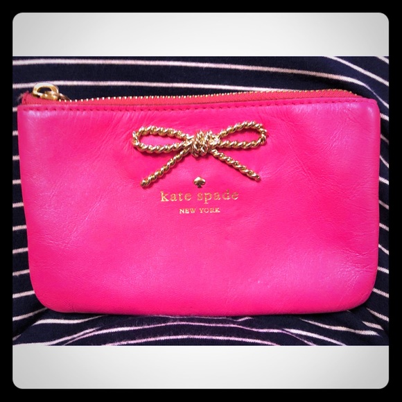 kate spade Handbags - Kate Spade Pink Leather Coin Purse / Wallet